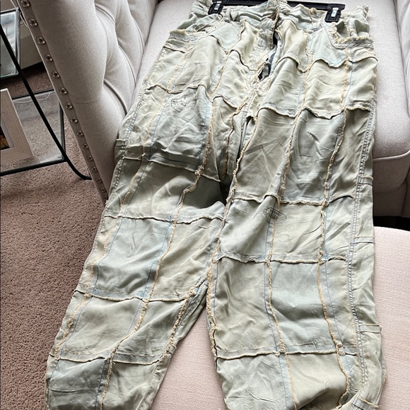 Chic Olive Green Boot Cut Pants - Picture 3 of 4